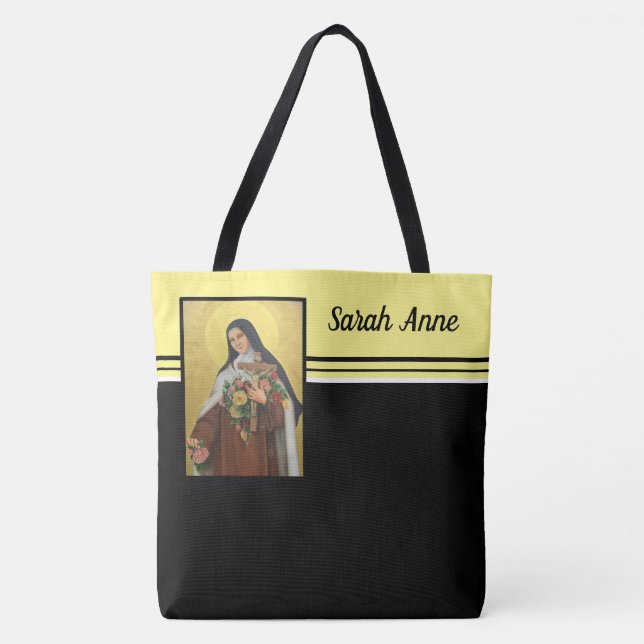 Bolsa Tote Ruas Religiosas Católicas. Therese Carmelite Nun (Frente)