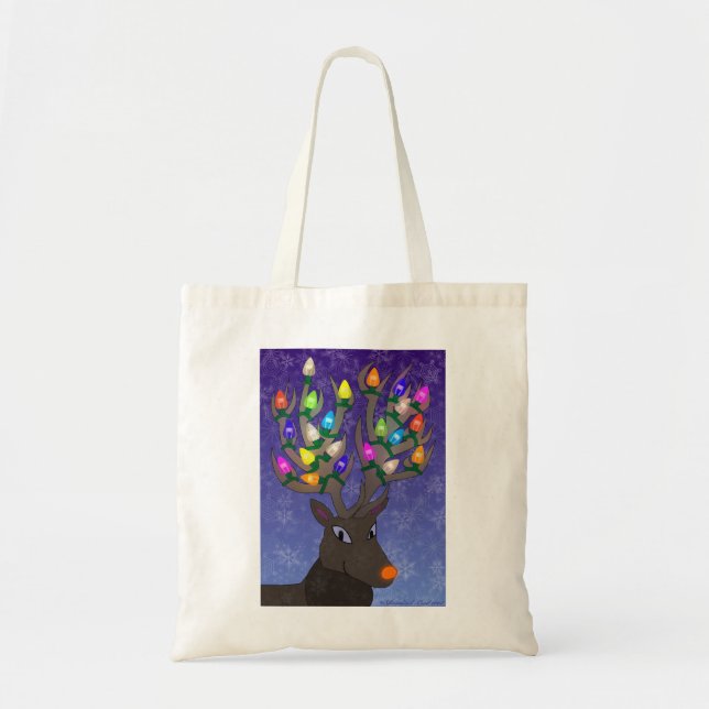 Bolsa Tote Rudolf com saco das luzes (Frente)