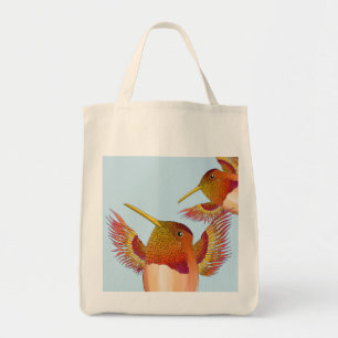 Bolsa Tote Rufous Hummingbird em um Saco de Tote