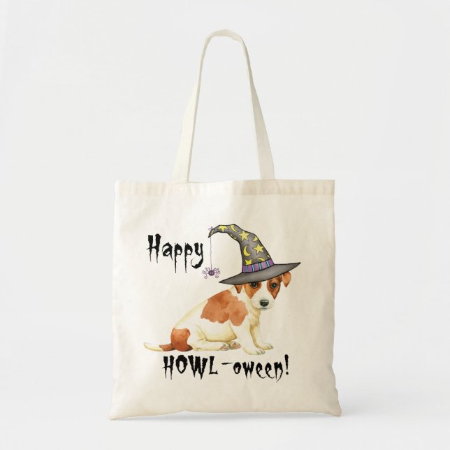 Bolsa Tote Russell Terrier Witch Tote Bag (Frente)