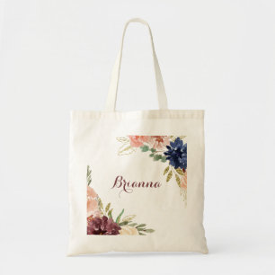 Bolsa Tote Russo Dourado Sai Caligrafia Bridesmaid Tote Bag