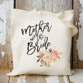 Bolsa Tote Rustic Peony flores mãe da noiva
