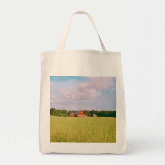 Bolsa Tote Rustic summer field, Helsingia, Sweden (Frente)