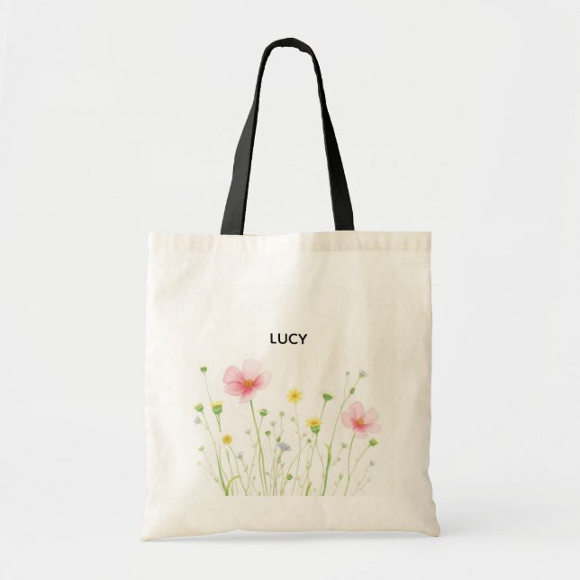 Bolsa Tote Rustic Wildflower (Frente)