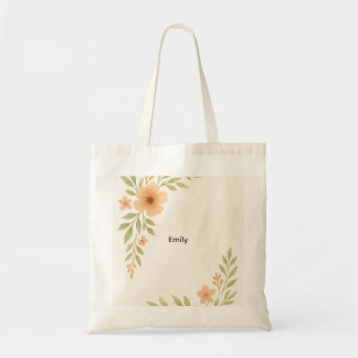 Bolsa Tote Rustic Wildflower Bridesmaid Tote Bag