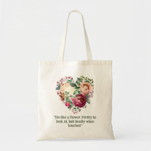 Bolsa Tote Rustic Wreath Tote Bag for Nature Lover Peonies