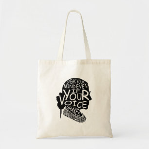 Bolsa Tote Ruth Bader Fala Sua Mente Mesmo Que Sua Voz Shak