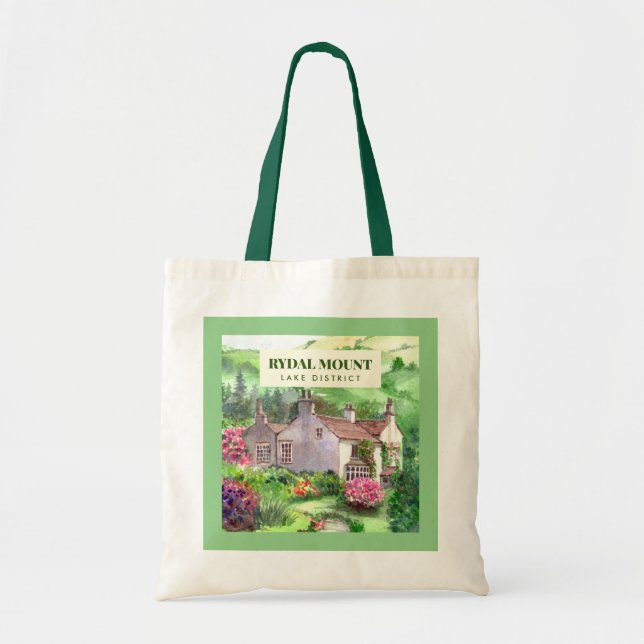 Bolsa Tote Rydal Monte William Wordsworth Home Inglaterra (Frente)