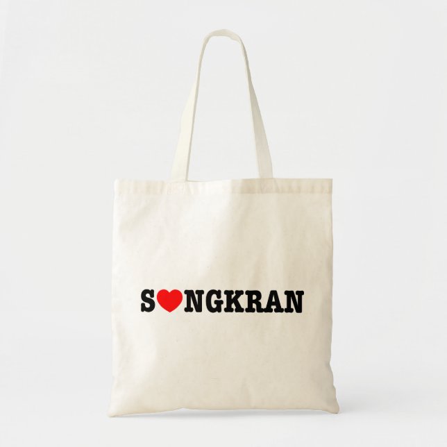 Bolsa Tote S ❤ NGKRAN ~ Heart (Love) Songkran (Frente)
