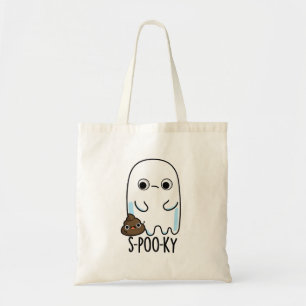 Bolsa Tote S-Poo-ky Engraçado, Ghost Poop Pun