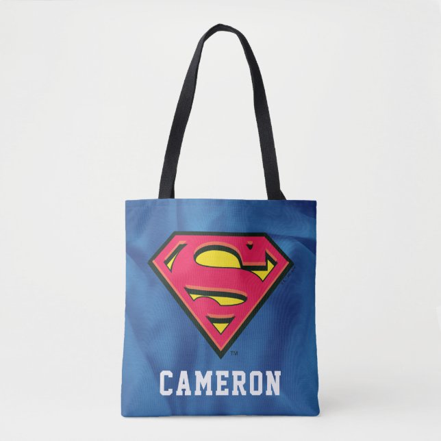 Bolsa Tote S-Shield Personalizado do Super-Homem | Logotipo c (Frente)