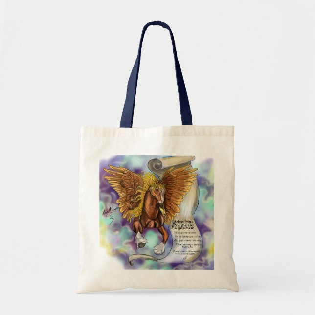 Bolsa Tote Sabedoria de Pegasus (Frente)