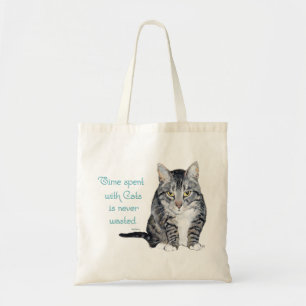 Bolsa Tote Sabedoria Felina - Tempo passado com Gatos