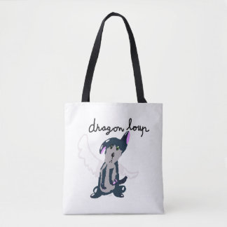 Bolsa Tote sac "Dragon-Loup"