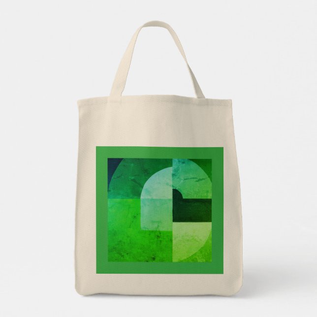 Bolsa Tote Sac fourre-tout art vert flach (Verso)