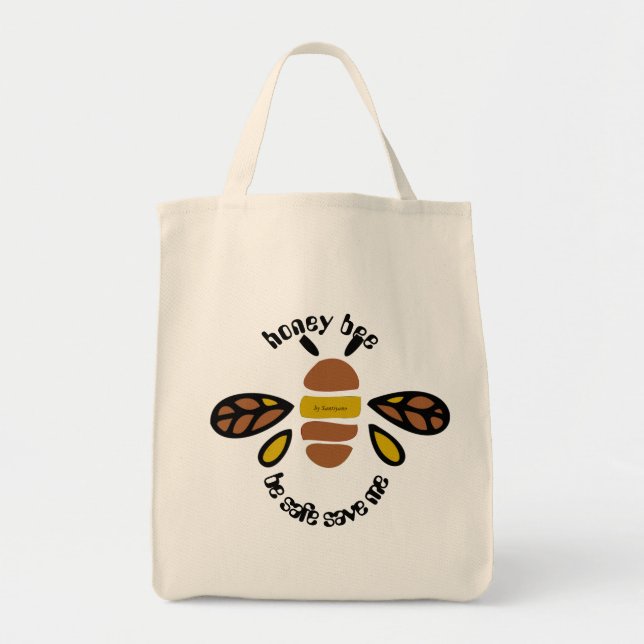 Bolsa Tote Sac totebag honey bee (Frente)