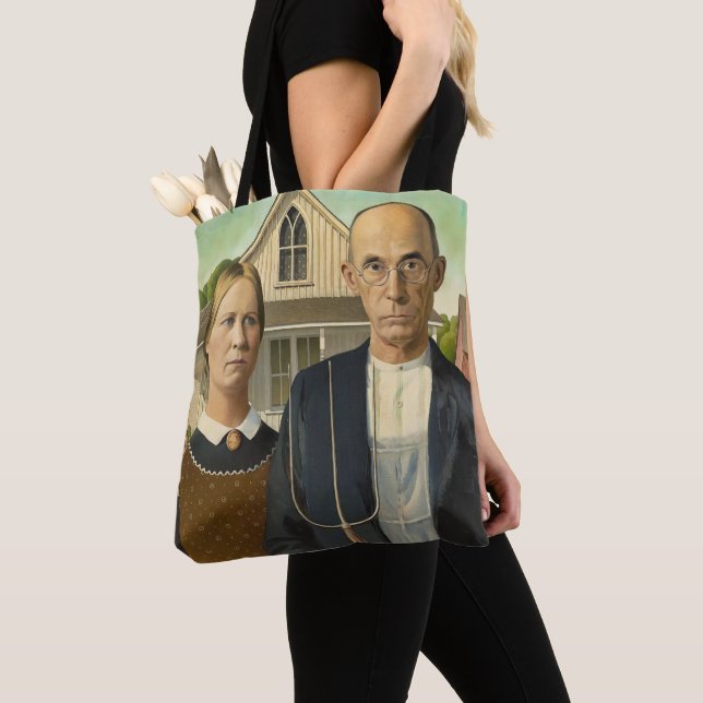Bolsa Tote Saca Americana Gothic (Close Up)
