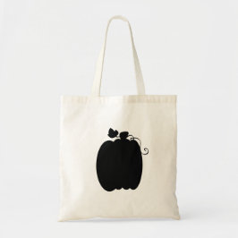 Bolsa Tote Saca de Abobora Preta para Doce ou Travessura