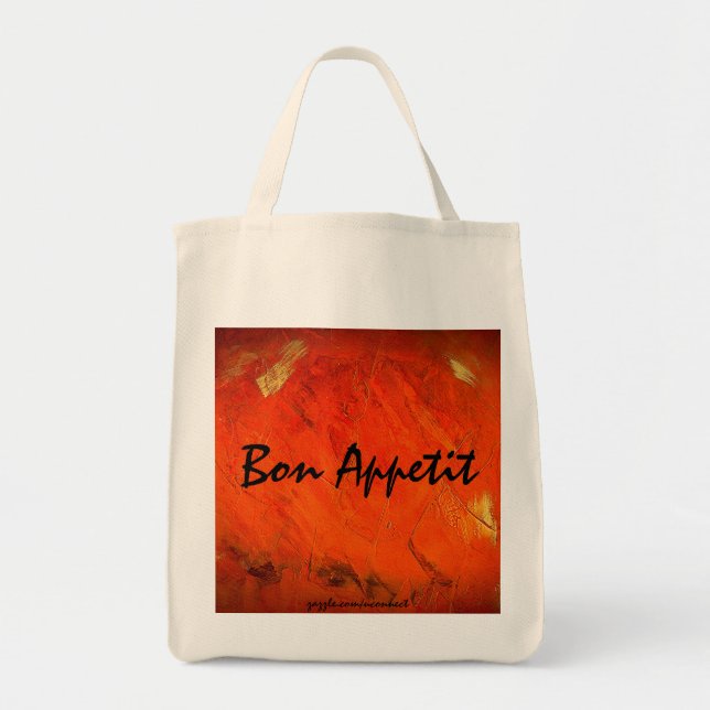 Bolsa Tote Saca de Compras Bon Appetit (Frente)