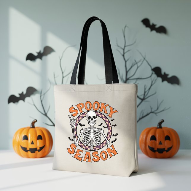 Bolsa Tote Saca de Compras da Temporada Assustadora, Saca de  (Criador carregado)