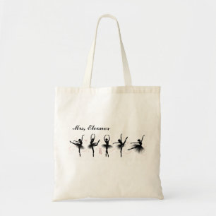 Bolsa Tote Saca de Compras de Bailarina Editável