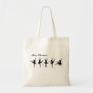 Bolsa Tote Saca de Compras de Bailarina Editável