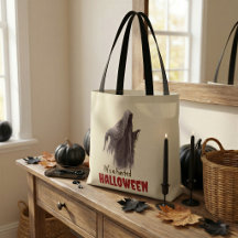 Saca de compras de Halloween assombrado com fantas