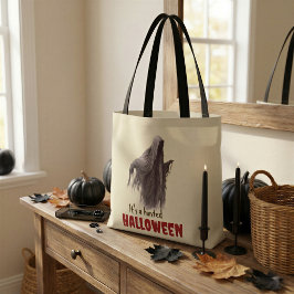 Bolsa Tote Saca de compras de Halloween assombrado com fantas