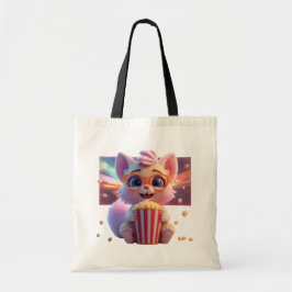 Bolsa Tote Saca de Compras Kitty Pipoca Fofa