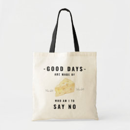 Bolsa Tote Saca de Compras para Amante de Queijo Engraçado | 