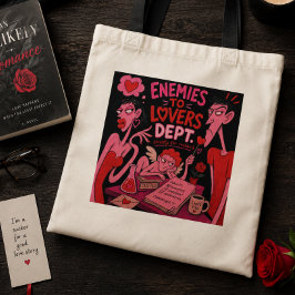 Bolsa Tote Saca de Compras para Leitores de Romance Inimigos