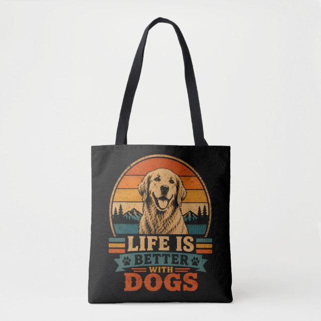 Bolsa Tote Saca de Compras Reutilizável Retriever (Frente)