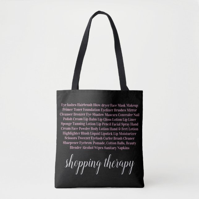 Bolsa Tote Saca de Compras Terapia de Maquiagem  (Frente)