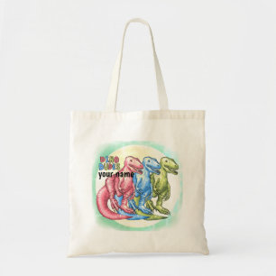 Bolsa Tote Saca de dinossauros Dino Dudes