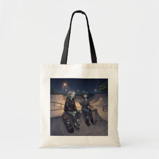 Bolsa Tote Saca de doces ou travessuras Frankenstein skaters