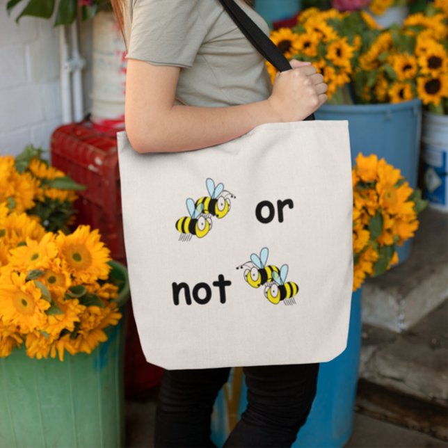 Bolsa Tote Saca de Duas Abelhas ou Não Duas Abelhas (Two Bees or Not Two Bees Bag)