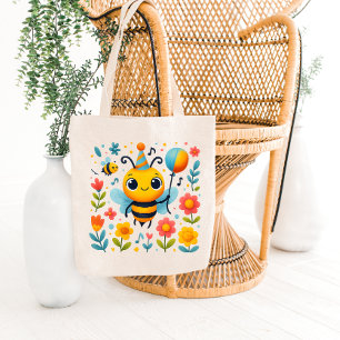 Bolsa Tote Saca de festa abelha festiva