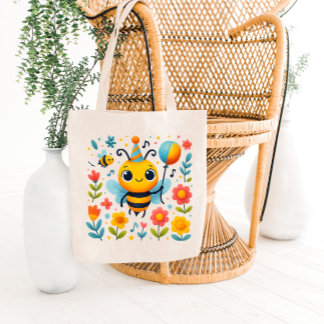 Bolsa Tote Saca de festa abelha festiva