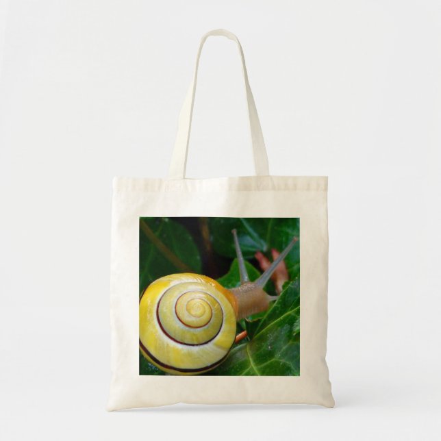 Bolsa Tote Saca de Foto de Caracol Amarelo (Frente)