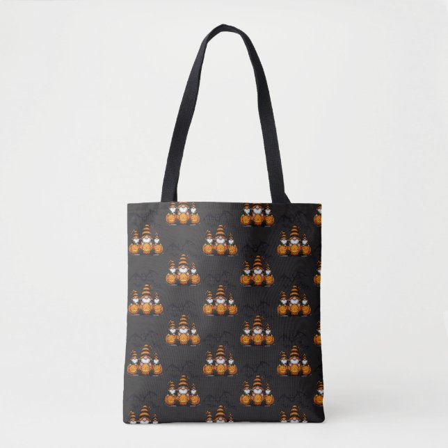 Bolsa Tote Saca de Gnome de Halloween (Frente)