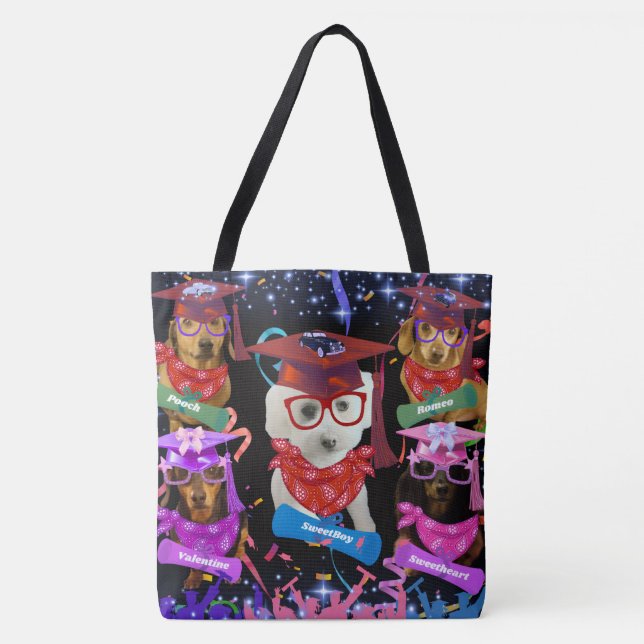 Bolsa Tote Saca de Graduação para Celebração (Frente)