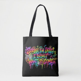 Bolsa Tote Saca de Grafite Divertida para Introvertidos Descu