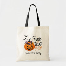 Saca de Halloween Faça um Truque ou um Tratamento