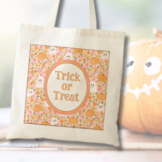 Bolsa Tote Saca de Halloween para doces para crianças