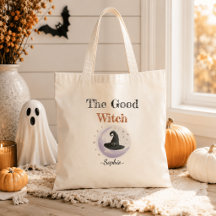 Saca de Halloween Personalizada – A Boa Bruxa