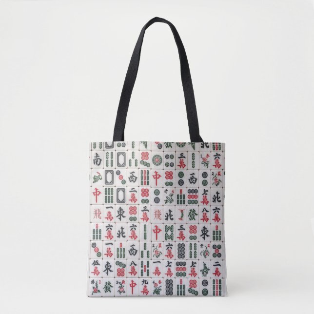 Bolsa Tote Saca de Mahjong (Frente)
