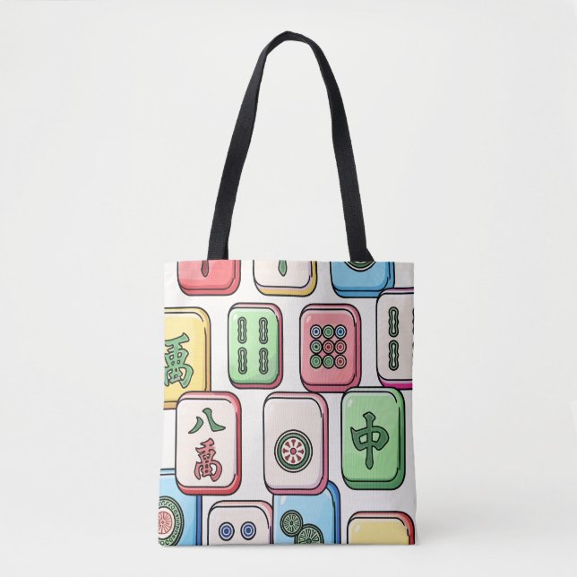 Bolsa Tote Saca de Mahjong (Frente)