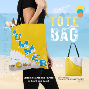 Bolsa Tote Saca de mão Cores de Praia Estado de Verão