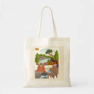 Bolsa Tote Saca de mão de Animais da Selva Cottagecore - Safa