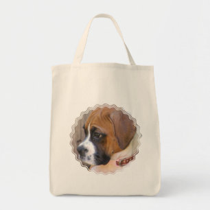 Bolsa Tote Saca de mão de cachorro boxer filhote